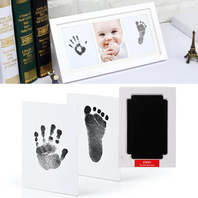 Footprint Ink Kit - 1 個 DIY 手と足跡キットインクパッドフォトフレーム 0-10 ヶ月の新生児ペット犬の足跡記念品用
