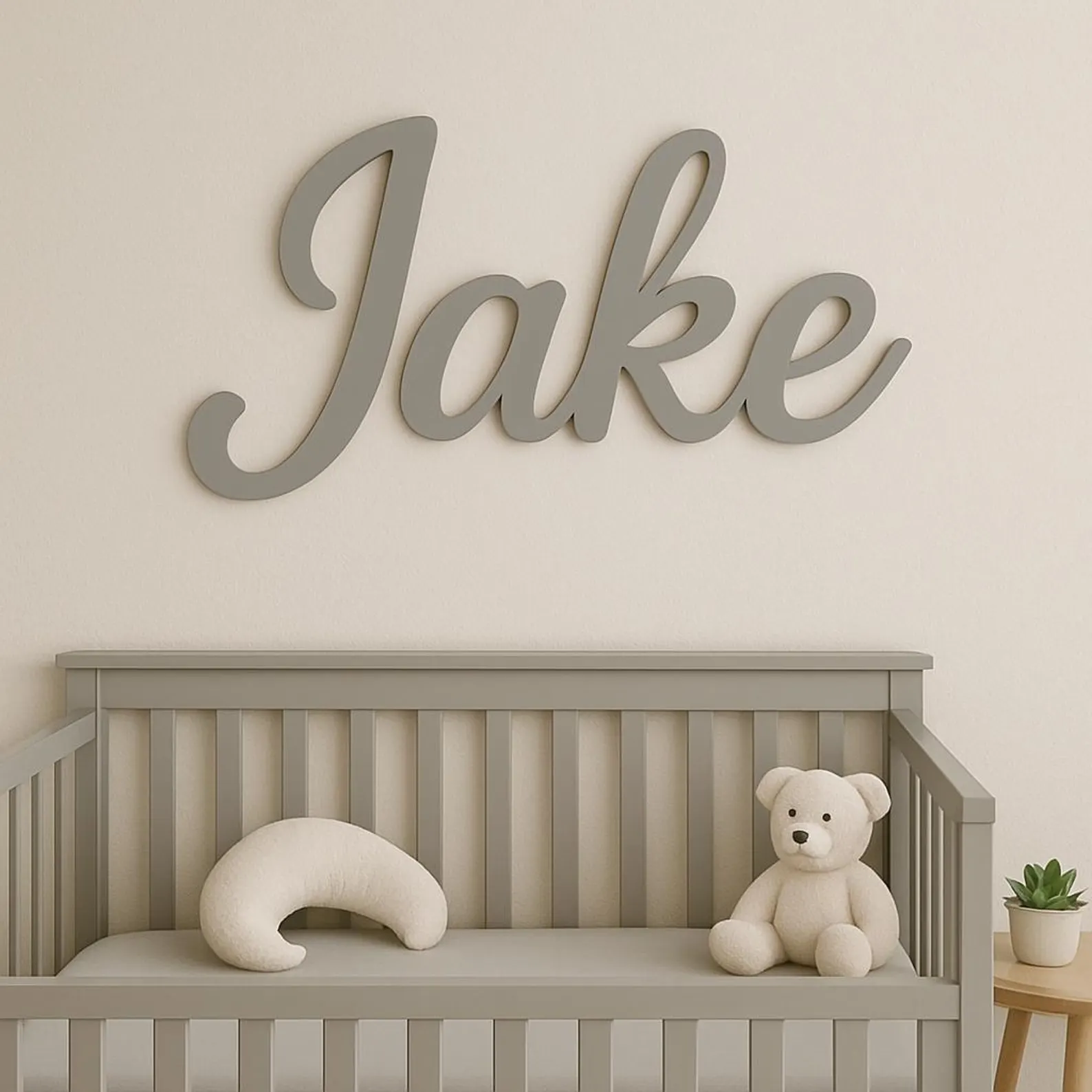 Baby Nursery Gender Neutral - パーソナライズされた子供部屋の装飾 - カスタム木製ネームサイン - 子供部屋の装飾、ベビーシャワーギフト -