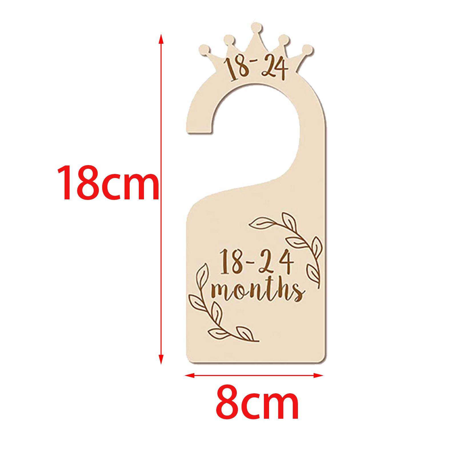 Baby Nursery Closet - ベビークローゼット仕切り板 木製ワードローブオーガナイザーセット 両面サイズハンガー 子供部屋の装飾 衣類収納用