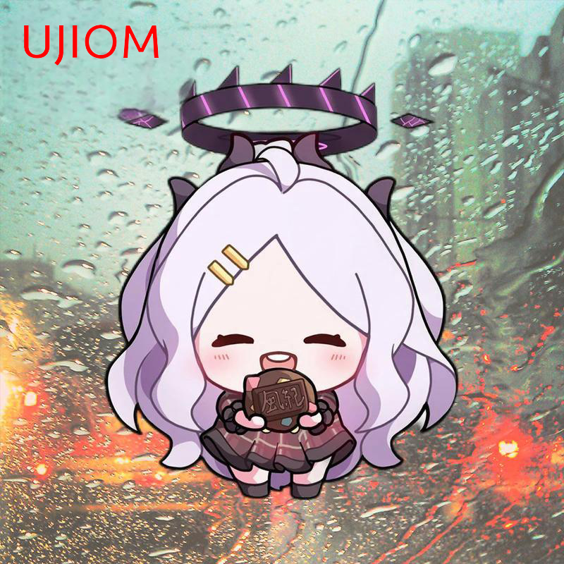 Baby Nursery Set Furniture - UJIOM かわいいミニブルーアーカイブキャラクターウォールステッカー面白い面白い玄関ドアデカール耐久性のあるビニールベビー保育園ルーム壁画