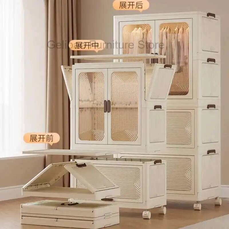 Baby Nursery Closet - 幼児用ワードローブ キッズミニクローゼット おもちゃ収納キャビネット 子供用収納棚 乳幼児用おもちゃ収納家具