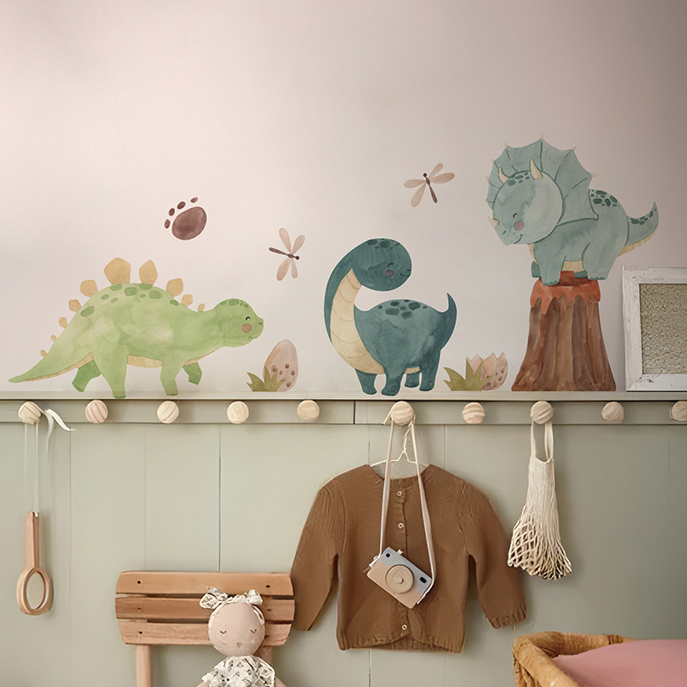 Baby Nursery Set Furniture - 恐竜のウォールステッカー,アルファベットのステッカー,男の子,女の子,子供,保育園,赤ちゃん,寝室,居間,教室の装飾