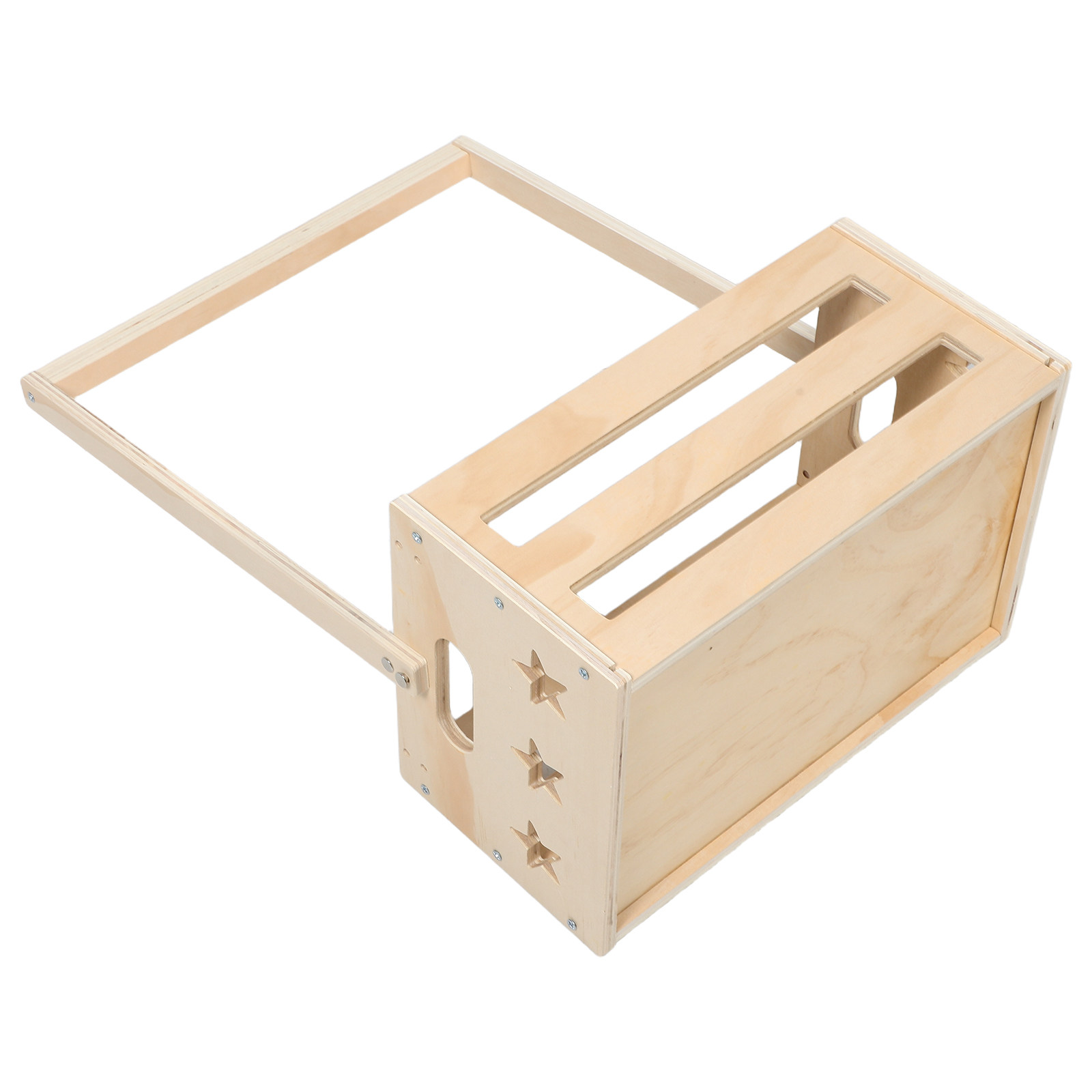 Baby Nursery Organizer - ヴィンテージ木製ベビーシャワー収納箱、素朴な子供部屋オーガナイザー、大型新生児衣類ラック、木目調ベビー収納ボックス