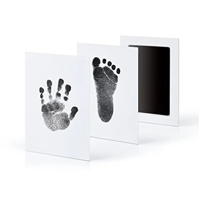 Footprint Ink Kit - 1/2 個安全な非毒性の赤ちゃんの足跡手形インクパッドキットシャワー用足跡記念品記念品フットレス