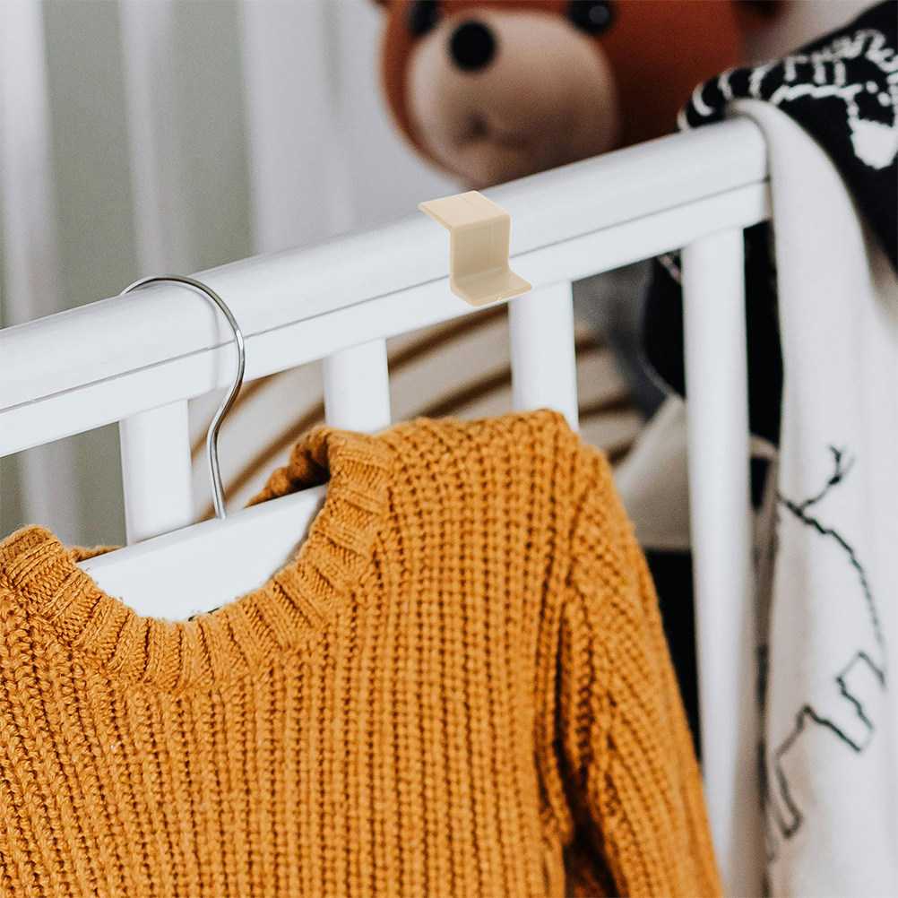 Baby Nursery Hooks - ベビーベッド用アクセサリー20個セット、頑丈なベッドフレームサポート、収納ボードフック、プラスチック部品、頑丈な子供部屋整理キット