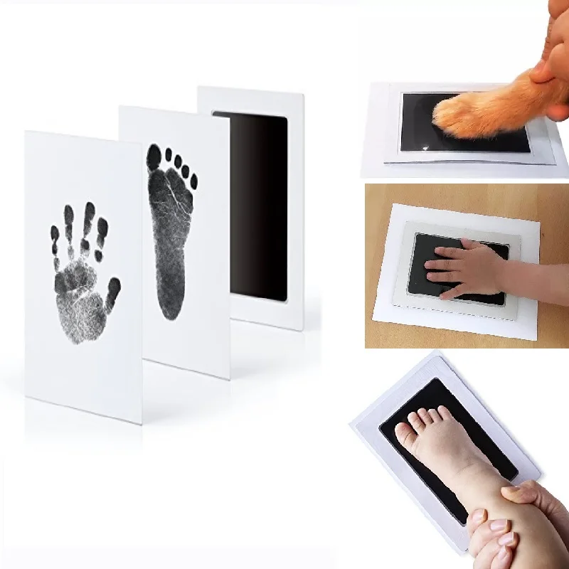 非毒性のハンドプリントキットとフットプリントキット,赤ちゃん - Footprint Ink Kit のレビューと価格