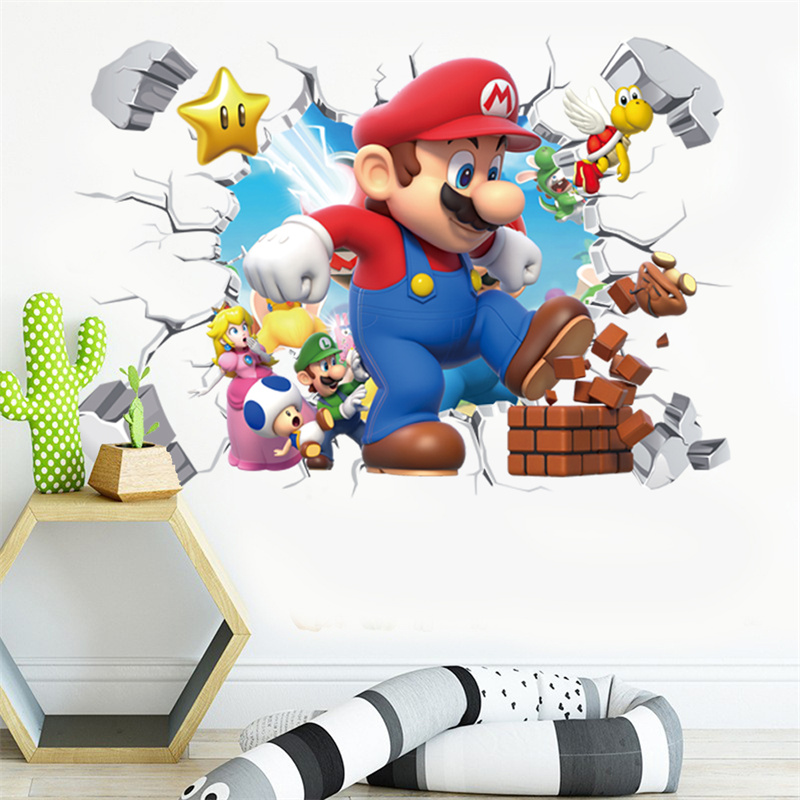 3D漫画アニメゲームキャラクターのウォールステッカー、子供部 - Baby Nursery Set Furniture のレビューと価格