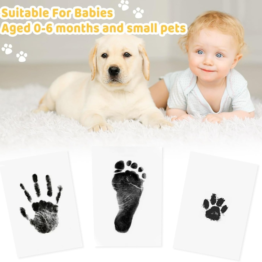 赤ちゃんの手形と足形キット 安全な無毒インクパッド クリーン - Footprint Ink Kit のレビューと価格