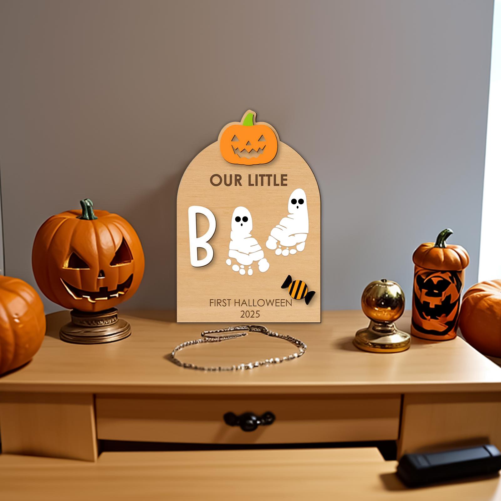 ベビーハロウィン足形・手形アートサインクラフトキット、インク - Footprint Ink Kit のレビューと価格