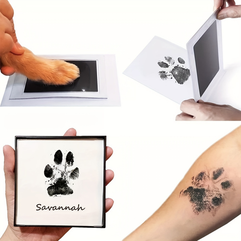 ペットの足跡記念キット - 犬と猫用のクリーンタッチインクパ - Footprint Ink Kit のレビューと価格