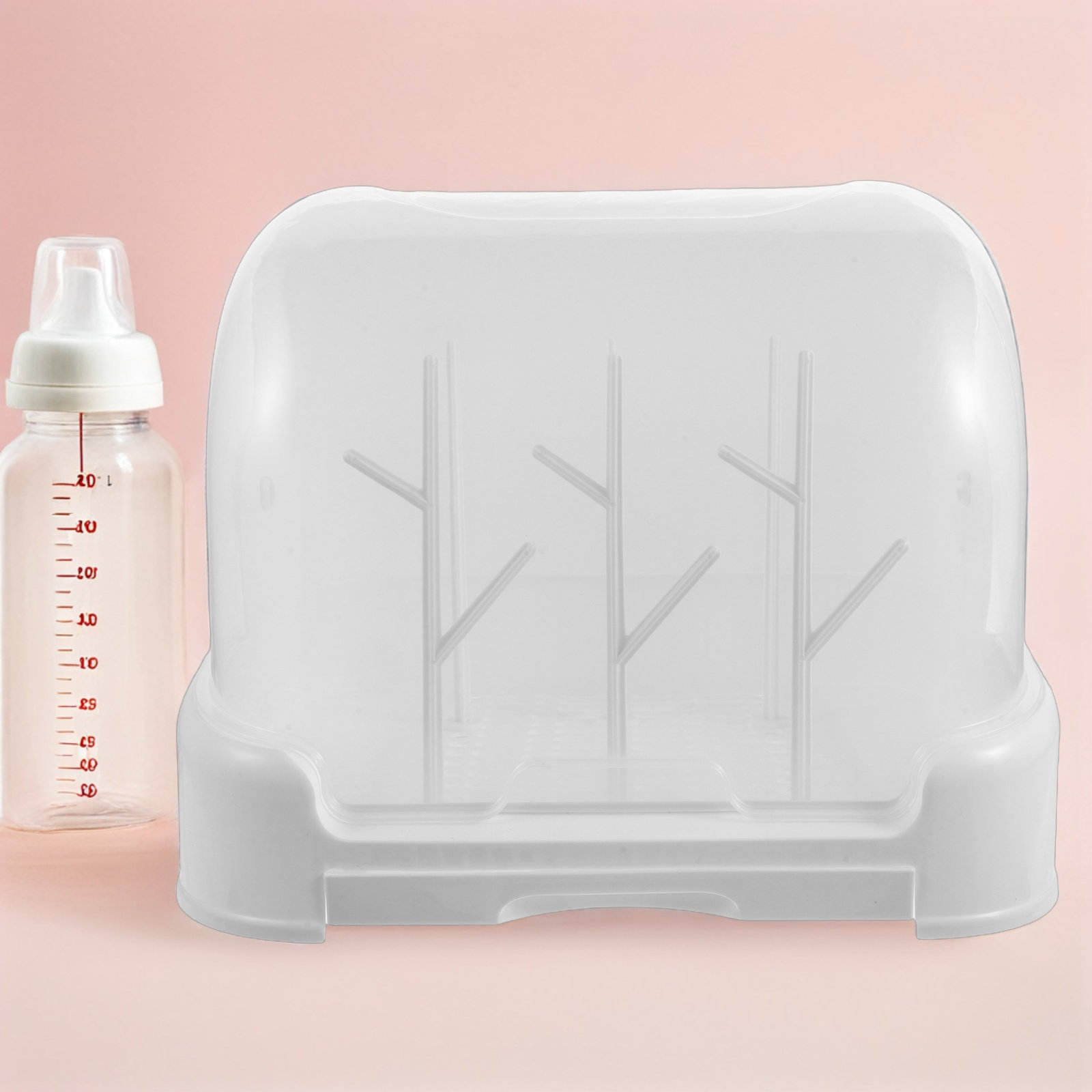 1セット ベビーボトル乾燥ラック カバー付き 防塵収納オーガ - Baby Nursery Organizer のレビューと価格
