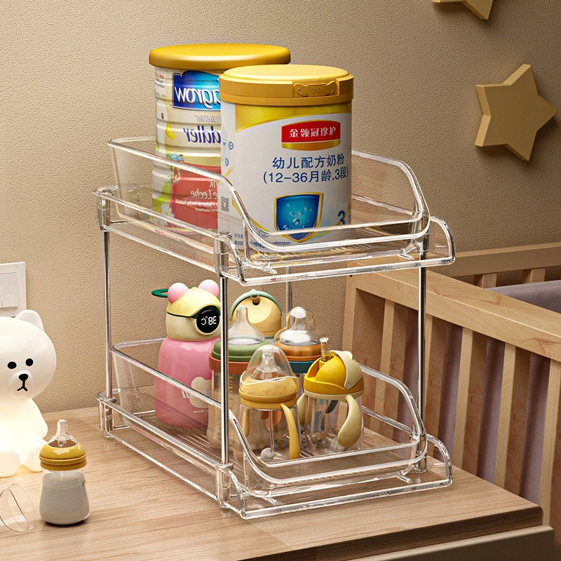 2段式透明多層ベビーオーガナイザー、ベビーベッドサイド用、哺 - Baby Nursery Organizer のレビューと価格