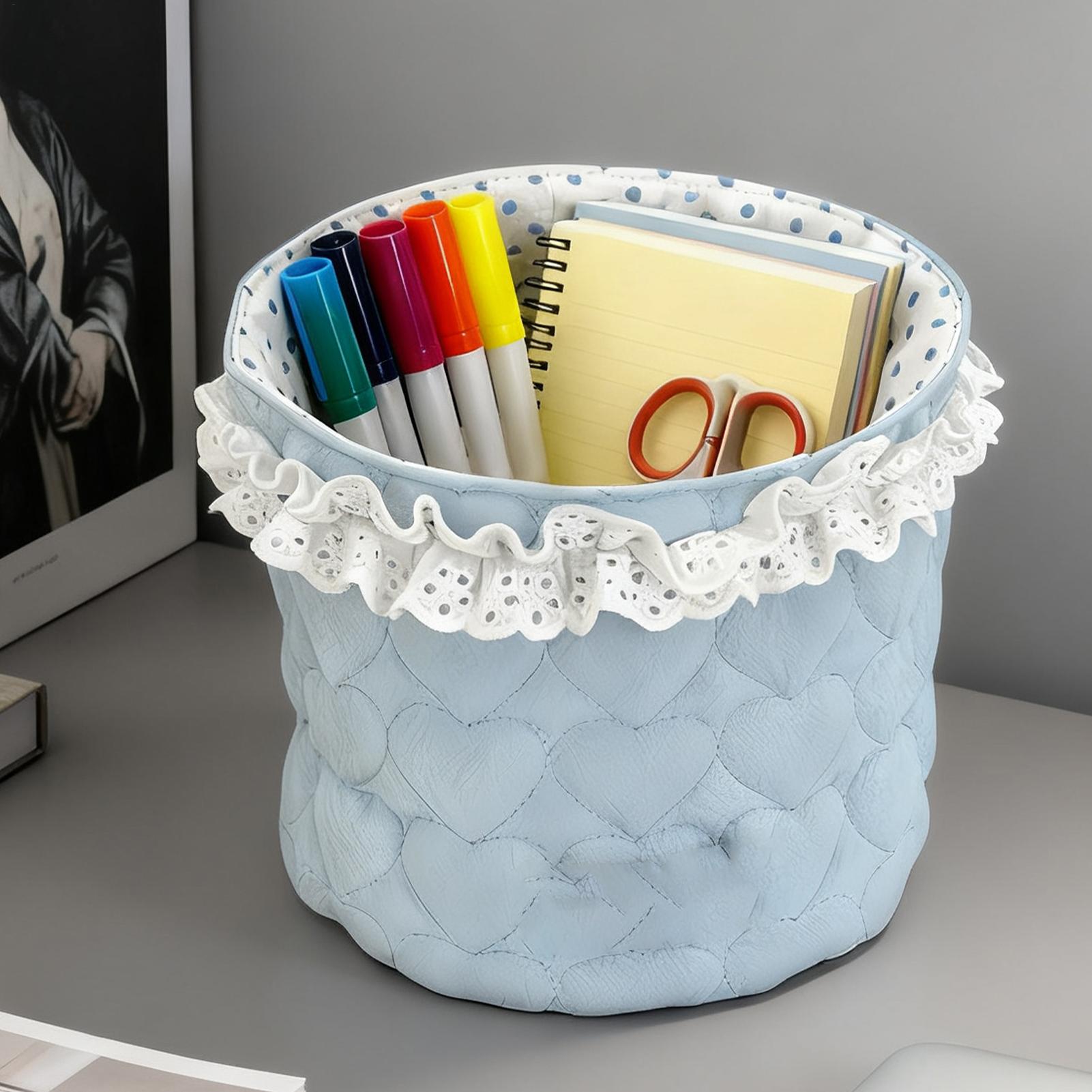 整理整頓用バスケット、美しいレースデザインの収納容器、クロー - Baby Nursery Closet のレビューと価格