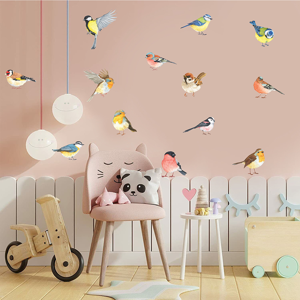 13 個小鳥ウォールステッカーベビー保育園キッズルーム鳥の枝 - Baby Nursery Set Furniture のレビューと価格