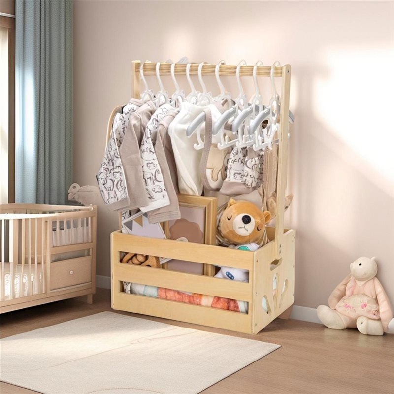 ABFU-木製ベビーシャワーギフトバスケット（ハンドル付き） - Baby Nursery Closet のレビューと価格