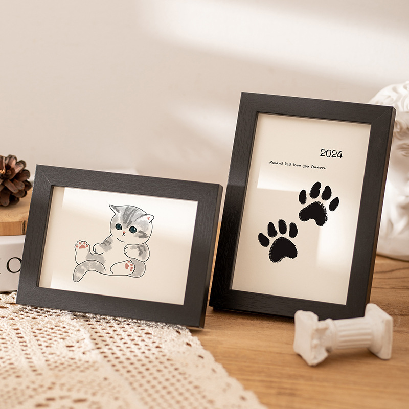 安全で無毒なペット（犬・猫）の足跡インクパッド、洗浄不要、簡 - Footprint Ink Kit のレビューと価格
