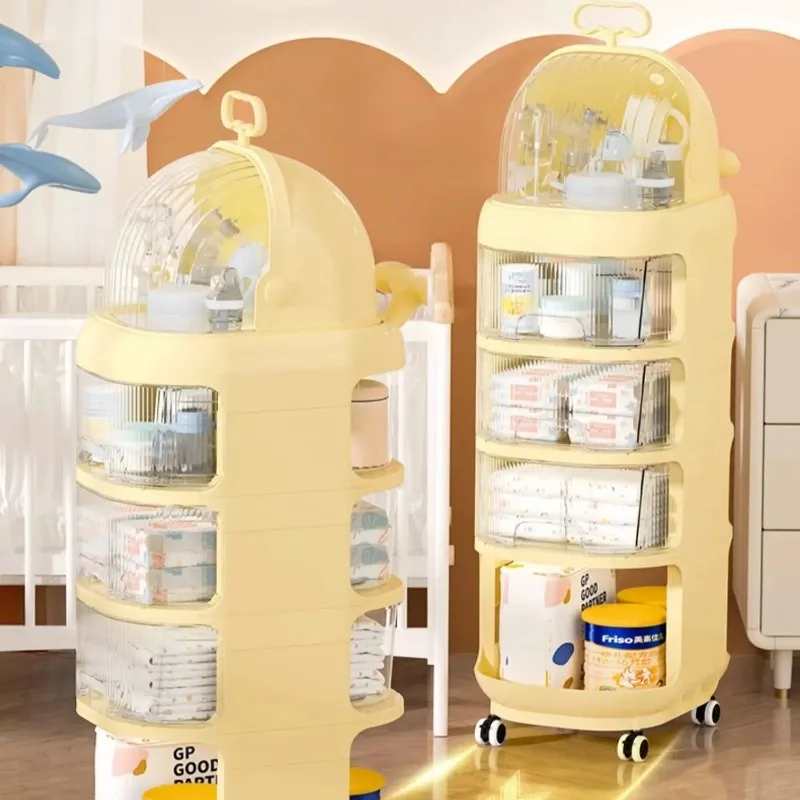 3段式ベビーオーガナイザーカート（ホイール付き）-おむつ、お - Baby Nursery Organizer のレビューと価格