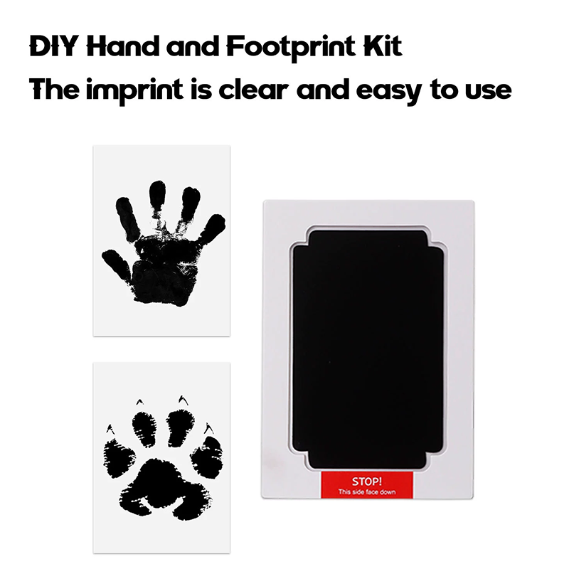 無毒ベビー手形足形インクパッドペット犬猫足跡キット清潔タッチ - Footprint Ink Kit のレビューと価格