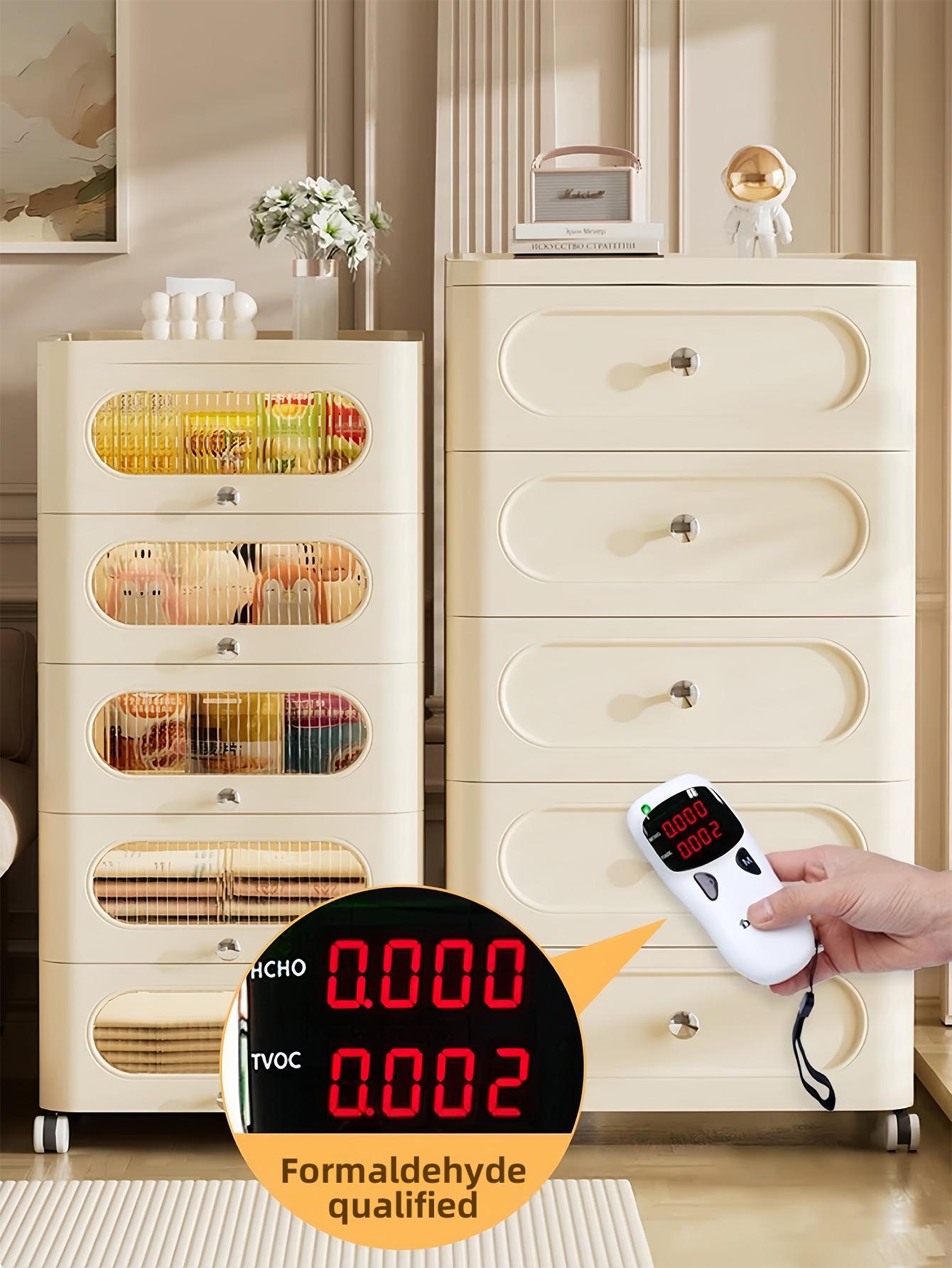 4段引き出し式長方形ローリング収納キャビネットラック - 耐 - Baby Nursery Organizer のレビューと価格
