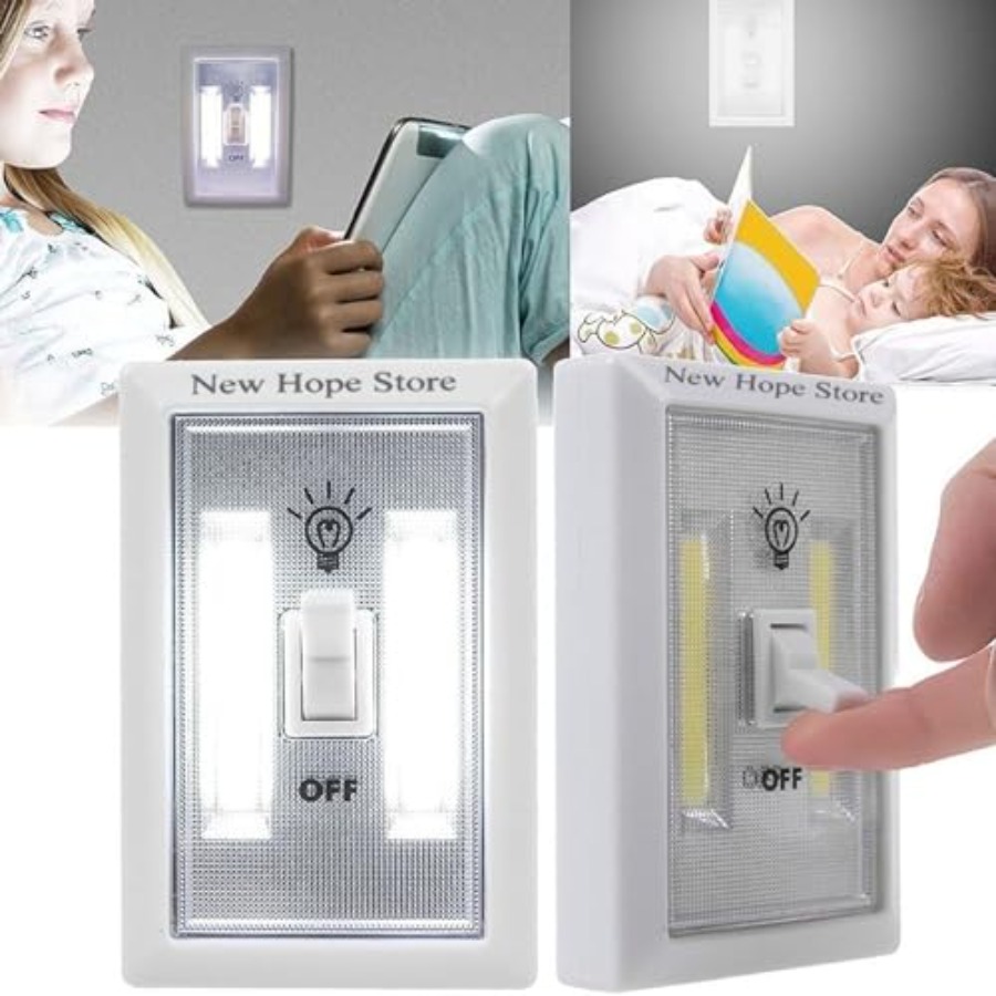 COB LEDナイトライト、電池式コードレススイッチ、300 - Baby Nursery Closet のレビューと価格