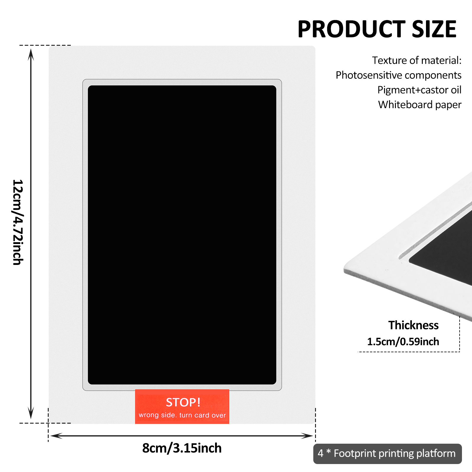 32 個の赤ちゃんの手形足跡インクパッド安全な非毒性ノータッ - Footprint Ink Kit のレビューと価格
