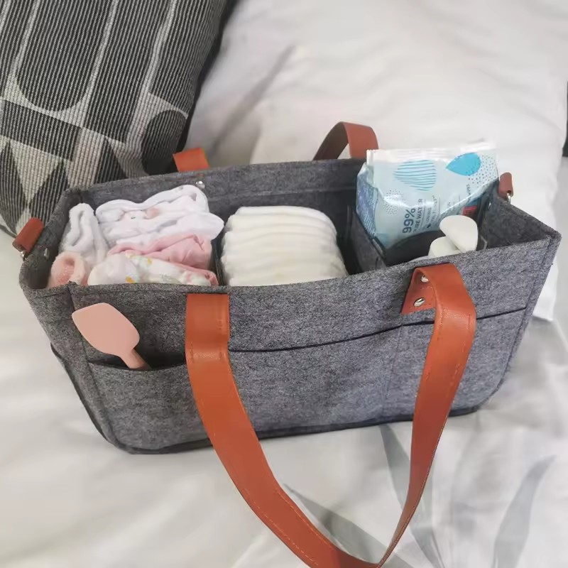 おむつキャディー 保育園オーガナイザー フェルト製 多層 ベ - Baby Nursery Organizer のレビューと価格