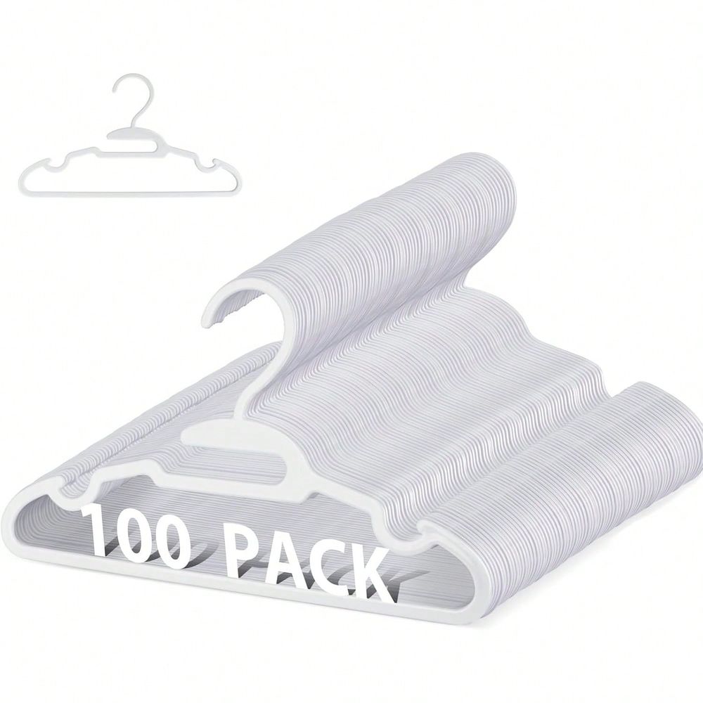 70 100パック キッズハンガー プラスチック製ベビーハン - Baby Nursery Closet のレビューと価格